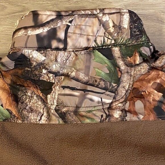 Lodge Outfitters Men’s Large Camo Fleece Jacket Zip Front Outdoors Hunting 42-44 - Picture 6 of 6